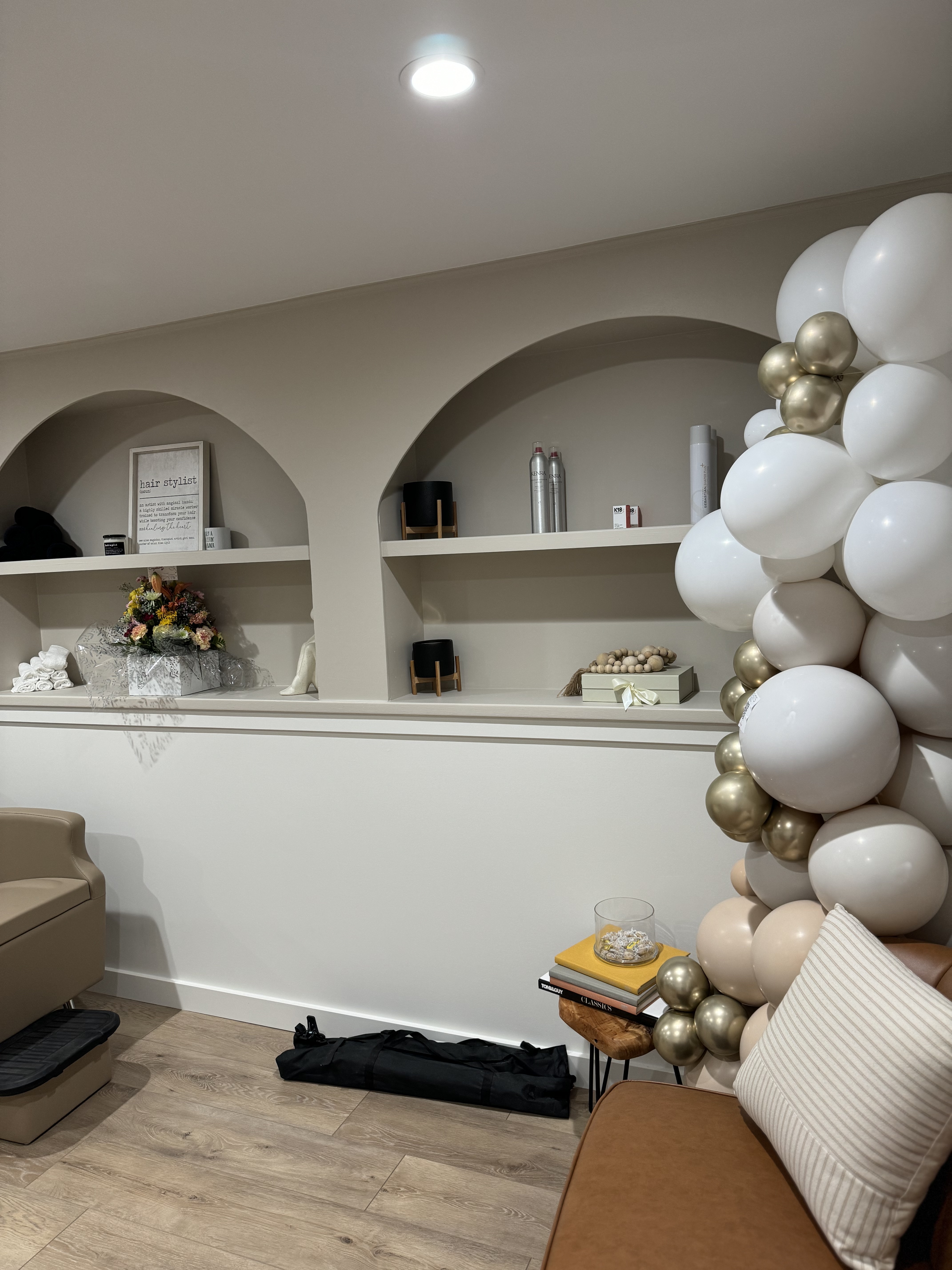 Veil & Vogue salon interior decor